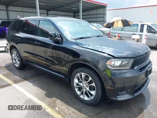 2019 Dodge Durango GT Plus with VIN 1C4RDHDG2KC549606, listed as a IAAI auction lot 42704587 with 129,177 mi miles and . Bid and sale history available at DreamBid. Image 1.