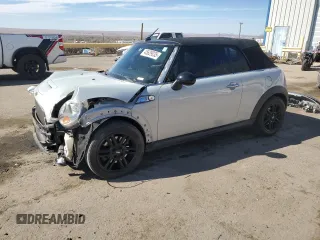 2012 MINI Convertible S with VIN WMWZP3C58CT550106, listed as a Copart auction lot 45629035 with 104,851 mi miles and Salvage Title. Bid and sale history available at DreamBid. Image 1.