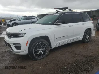 2023 Jeep Grand Cherokee Summit with VIN 1C4RJHEG9P8762635, listed as a Copart auction lot 55822285 with 39,495 mi miles and Salvage title. Bid and sale history available at DreamBid. Image 1.