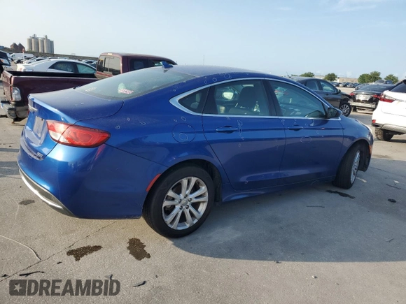 2015 Chrysler 200 Limited with VIN 1C3CCCAB1FN697104, listed as a Copart auction lot 58912235 with Not provided miles and Salvage title. Bid and sale history available at DreamBid. Image 3.