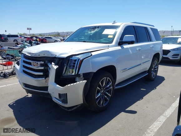 2016 Cadillac Escalade Luxury Collection with VIN 1GYS4BKJ1GR214364, listed as a IAAI auction lot 42107649 with 86,977 mi miles. Bid and sale history available at carsss.com. Image 2.