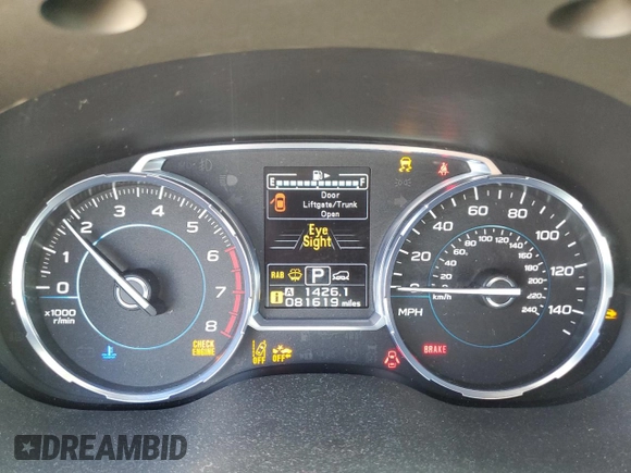 2017 Subaru Forester Touring with VIN JF2SJAWC0HH516550, listed as a Copart auction lot 60279865 with 81,619 mi miles and Salvage title. Bid and sale history available at DreamBid. Image 9.