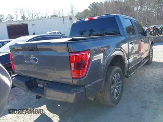 2021 Ford F-150 XL with VIN 1FTFW1E58MKD96370, listed as a IAAI auction lot 41627935 with 60,587 mi miles. Bid and sale history available at carsss.com. Image 4.