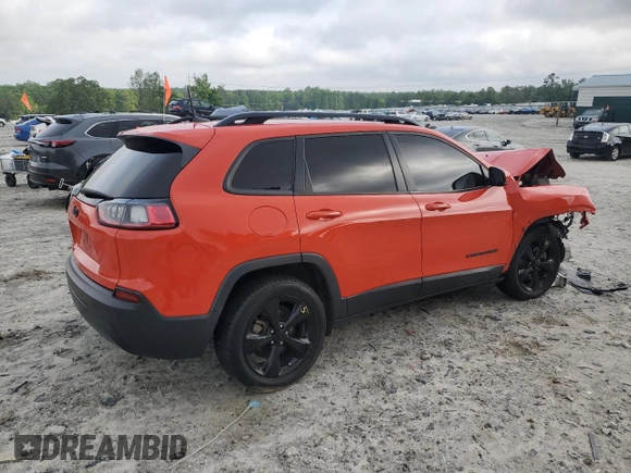 2021 Jeep Cherokee Altitude with VIN 1C4PJLLBXMD134300, listed as a Copart auction lot 54477235 with 153,002 mi miles and Salvage title. Bid and sale history available at DreamBid. Image 3.