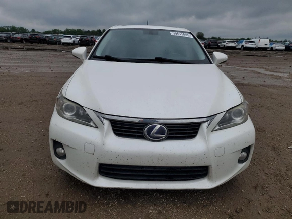 2012 Lexus CT 200h with VIN JTHKD5BH3C2086716, listed as a Copart auction lot 59615095 with 169,104 mi miles and Salvage title. Bid and sale history available at DreamBid. Image 5.