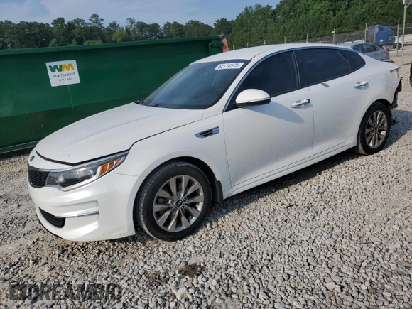 2018 Kia Optima LX with VIN 5XXGT4L37JG264576, listed as a Copart auction lot 62174575 with 153,885 mi miles and Salvage title. Bid and sale history available at DreamBid. Image 1.