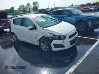 2012 Chevrolet Sonic LT with VIN 1G1JC6SH2C4189175, listed as a IAAI auction lot 42297196 with 186,417 mi miles and . Bid and sale history available at DreamBid. Image 1.