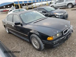 1998 BMW 7 Series 740il with VIN WBAGJ8326WDM21484, listed as a Copart auction lot 48425614 with 0 mi miles and Non Repairable. Bid and sale history available at carsss.com. Image 4.