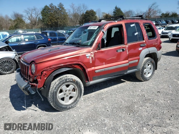 2007 Jeep Liberty Sport with VIN 1J4GL48K17W694962, listed as a Copart auction lot 49211845 with 205,023 mi miles and Clean Title. Bid and sale history available at DreamBid. Image 1.