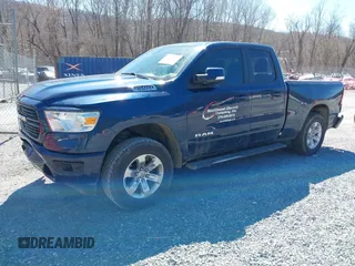 2020 Ram 1500 Big Horn with VIN 1C6SRFBTXLN415091, listed as a IAAI auction lot 41822735 with 108,807 mi miles. Bid and sale history available at carsss.com. Image 2.