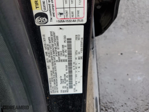 2015 Ford Fiesta SE with VIN 3FADP4EJXFM205097, listed as a Copart auction lot 86395584 with 79,588 mi miles and Salvage Title. Bid and sale history available at carsss.com. Image 12.