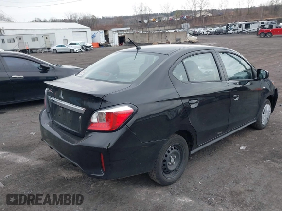 2024 Mitsubishi Mirage ES with VIN ML32FUFJ3RHF02682, listed as a IAAI auction lot 39063166 with 8,701 mi miles and . Bid and sale history available at DreamBid. Image 4.