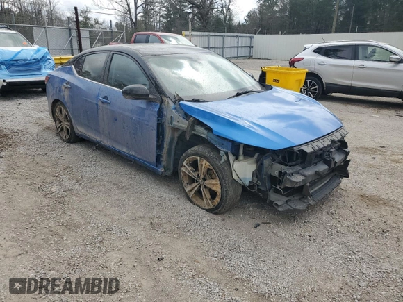 2022 Nissan Sentra SR with VIN 3N1AB8DV0NY207992, listed as a Copart auction lot 46617435 with 49,780 mi miles and Salvage Title. Bid and sale history available at carsss.com. Image 4.