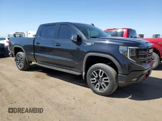 2023 GMC Sierra 1500 AT4 with VIN 1GTUUEE86PZ149679, listed as a Copart auction lot 53154385 with 36,826 mi miles and Salvage title. Bid and sale history available at DreamBid. Image 4.