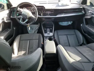 2023 Audi A3 Premium Plus with VIN WAUHUDGY9PA022476, listed as a Copart auction lot 85171164 with 23,630 mi miles and Salvage Title. Bid and sale history available at carsss.com. Image 8.