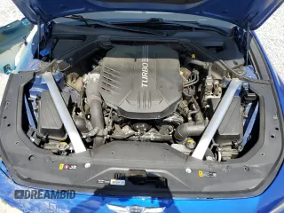 2020 Genesis G70 3.3T with VIN KMTG34LE7LU058061, listed as a Copart auction lot 57534815 with 76,885 mi miles and Salvage title. Bid and sale history available at DreamBid. Image 11.