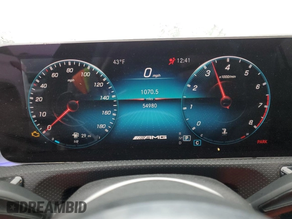 2020 Mercedes-Benz CLA with VIN WDD5J5BB8LN066534, listed as a Copart auction lot 87431524 with 54,980 mi miles and Salvage Title. Bid and sale history available at carsss.com. Image 9.