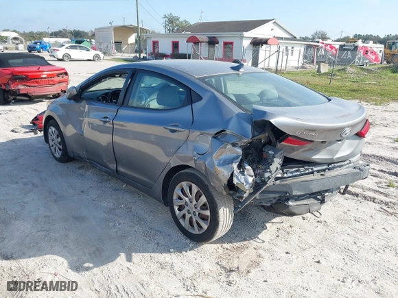 2012 Hyundai Elantra GLS with VIN KMHDH4AE7CU255345, listed as a IAAI auction lot 41520440 with 119,130 mi miles. Bid and sale history available at carsss.com. Image 3.