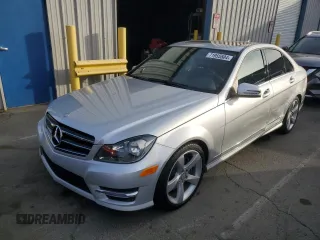 2014 Mercedes-Benz C 350 Sport with VIN WDDGF5HB0EA926227, listed as a Copart auction lot 71955504 with 57,273 mi miles and Salvage Title. Bid and sale history available at DreamBid. Image 1.