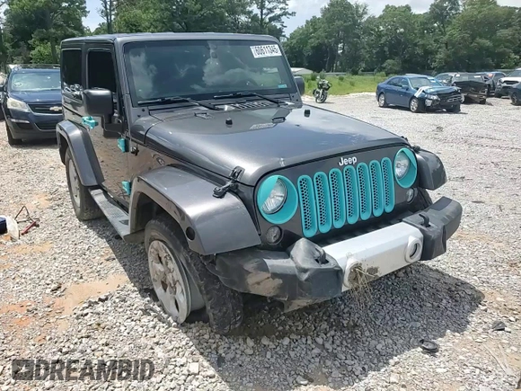 2014 Jeep Wrangler Sahara with VIN 1C4AJWBG8EL248291, listed as a Copart auction lot 60611345 with 84,777 mi miles and Salvage title. Bid and sale history available at DreamBid. Image 13.