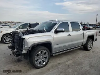 2018 GMC Sierra 1500 Denali with VIN 3GTU2PEJ0JG450444, listed as a Copart auction lot 46839075 with 62,703 mi miles and Salvage Title. Bid and sale history available at carsss.com. Image 1.