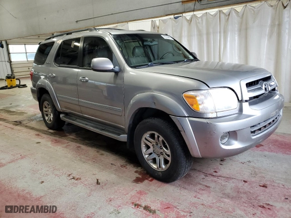 2005 Toyota Sequoia Limited with VIN 5TDBT48A25S245696, listed as a Copart auction lot 45706445 with 293,800 mi miles and Non Repairable. Bid and sale history available at carsss.com. Image 4.
