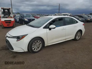 2024 Toyota Corolla LE with VIN JTDB4MEE2RJ017477, listed as a Copart auction lot 52601505 with 19,007 mi miles and Salvage title. Bid and sale history available at DreamBid. Image 1.