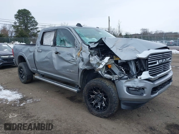 2022 Ram 2500 Laramie with VIN 3C6UR5FL8NG283134, listed as a IAAI auction lot 41300612 with 67,307 mi miles. Bid and sale history available at carsss.com. Image 1.