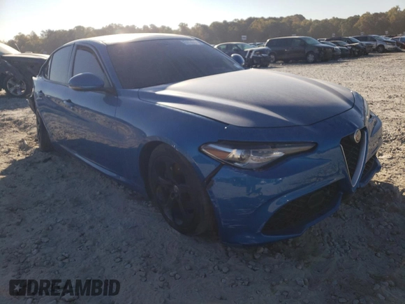 2017 Alfa Romeo Giulia with VIN ZARFAEBN9H7559780, listed as a Copart auction lot 64135522 with 46,114 mi miles. Bid and sale history available at carsss.com. Image 1.