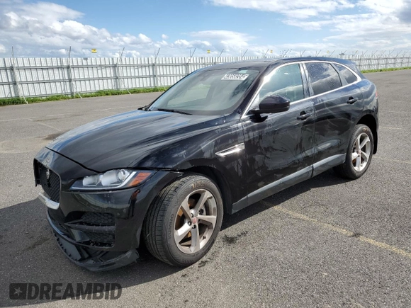 2020 Jaguar F-Pace 25t with VIN SADCS2FX2LA644836, listed as a Copart auction lot 43058284 with 62,929 mi miles and . Bid and sale history available at DreamBid. Image 1.
