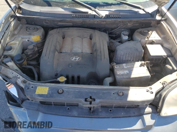 2005 Hyundai Santa Fe GLS with VIN KM8SC73D85U918453, listed as a Copart auction lot 46942725 with 186,275 mi miles and Salvage Title. Bid and sale history available at carsss.com. Image 12.
