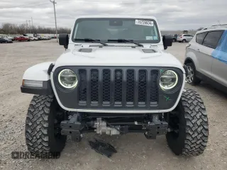 2021 Jeep Wrangler Rubicon with VIN 1C4HJXCG8MW857560, listed as a Copart auction lot 76726934 with 43,366 mi miles and Salvage title. Bid and sale history available at DreamBid. Image 5.
