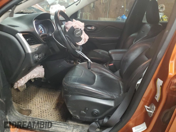 2014 Jeep Cherokee Trailhawk with VIN 1C4PJMBS0EW308775, listed as a Copart auction lot 60465125 with 117,326 mi miles and Salvage title. Bid and sale history available at DreamBid. Image 7.