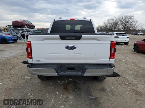 2021 Ford F-150 XL with VIN 1FTFW1E57MFA70391, listed as a Copart auction lot 50813215 with 97,790 mi miles and Salvage Title. Bid and sale history available at carsss.com. Image 6.