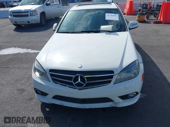2009 Mercedes-Benz C-Class 3.5L Sport with VIN WDDGF56XX9R049302, listed as a IAAI auction lot 41783615 with 111,726 mi miles. Bid and sale history available at carsss.com. Image 6.
