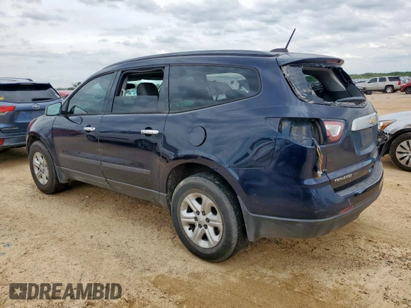 2017 Chevrolet Traverse LS z VIN 1GNKRFKD1HJ213571, wystawiony jako Copart lot #59207095 z przebiegiem Nie podano mil oraz Czysty tytuł • Clean title. Historia ofert i sprzedaży dostępna na DreamBid. Obrazek 2.