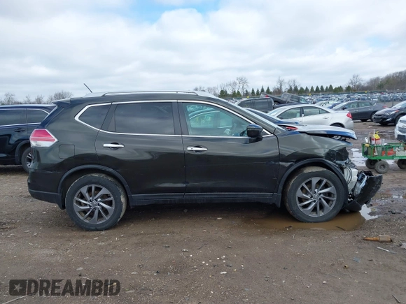 2016 Nissan Rogue SL with VIN 5N1AT2MV3GC751112, listed as a IAAI auction lot 41850843 with 114,420 mi miles and . Bid and sale history available at DreamBid. Image 13.