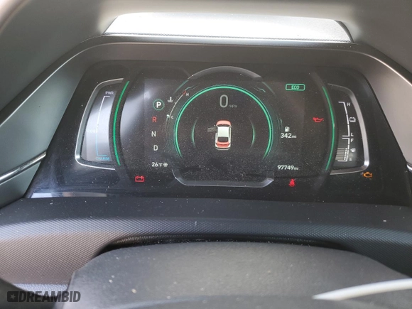 2020 Hyundai Ioniq Hybrid SE with VIN KMHC75LC7LU200832, listed as a Copart auction lot 45350115 with 97,749 mi miles and Salvage Title. Bid and sale history available at carsss.com. Image 9.