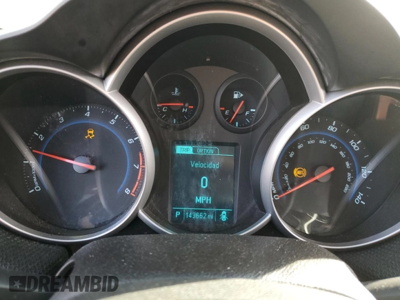 2013 Chevrolet Cruze 1LT with VIN 1G1PC5SB7D7321217, listed as a Copart auction lot 46117495 with 143,662 mi miles and Salvage Title. Bid and sale history available at carsss.com. Image 9.