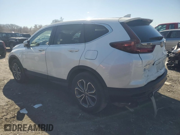 2022 Honda CR-V EX-L with VIN 2HKRW2H89NH618083, listed as a Copart auction lot 52006965 with 42,036 mi miles and Salvage Title. Bid and sale history available at carsss.com. Image 2.