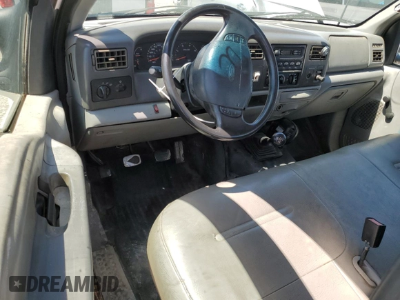 2002 Ford F-350 with VIN 1FDSF35F52EB01591, listed as a Copart auction lot 48350595 with 233,914 mi miles and Salvage title. Bid and sale history available at DreamBid. Image 8.
