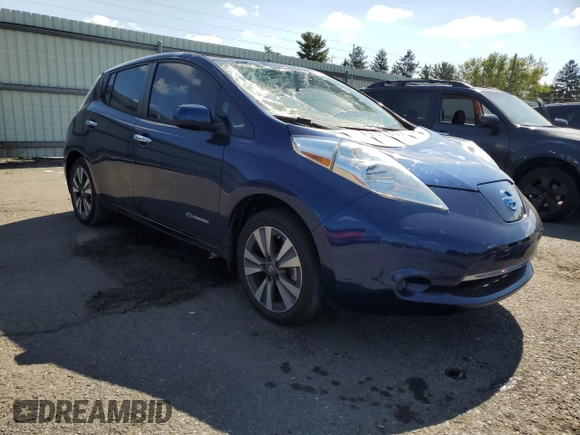 2017 Nissan LEAF SL with VIN 1N4BZ0CP8HC305639, listed as a Copart auction lot 72164814 with 21,897 mi miles and Salvage Title. Bid and sale history available at carsss.com. Image 4.