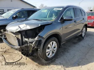 2013 Honda CR-V EX-L with VIN 2HKRM4H74DH673208, listed as a Copart auction lot 48687945 with 208,018 mi miles and Salvage Title. Bid and sale history available at carsss.com. Image 1.