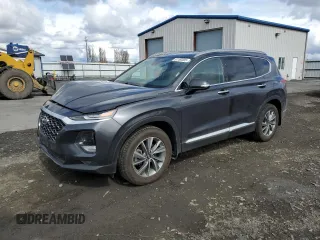 2020 Hyundai Santa Fe SEL with VIN 5NMS3CADXLH219569, listed as a Copart auction lot 51180585 with 44,146 mi miles and Salvage Title. Bid and sale history available at carsss.com. Image 1.