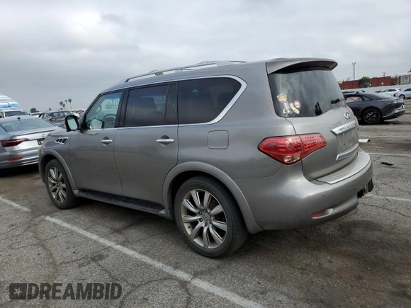 2012 Infiniti QX56 8-passenger with VIN JN8AZ2ND6C9716343, listed as a Copart auction lot 56209835 with 212,249 mi miles and Clean Title. Bid and sale history available at DreamBid. Image 2.