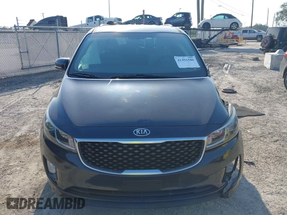 2015 Kia Sedona EX with VIN KNDMC5C13F6018556, listed as a IAAI auction lot 41491580 with 1 mi miles. Bid and sale history available at carsss.com. Image 11.