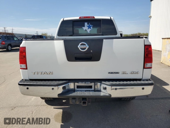 2011 Nissan Titan Pro-4X with VIN 1N6BA0EC2BN317628, listed as a Copart auction lot 52367505 with 178,601 mi miles and Salvage title. Bid and sale history available at DreamBid. Image 6.