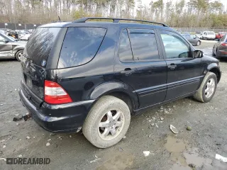 2003 Mercedes-Benz M-Class 3.7L with VIN 4JGAB57E83A432777, listed as a Copart auction lot 45981795 with 155,900 mi miles and Salvage Title. Bid and sale history available at carsss.com. Image 3.