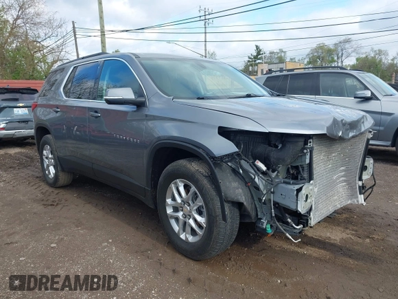 2021 Chevrolet Traverse LT Cloth z VIN 1GNERGKW3MJ157258, wystawiony jako IAAI lot #42169401 z przebiegiem 34 992 mil mil oraz . Historia ofert i sprzedaży dostępna na DreamBid. Obrazek 1.