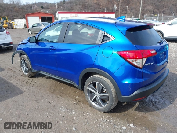 2022 Honda HR-V EX with VIN 3CZRU6H55NM734940, listed as a IAAI auction lot 41617485 with 19,860 mi miles. Bid and sale history available at carsss.com. Image 3.